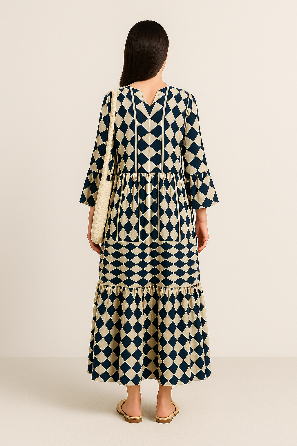 Vestido Longuete™ Tecido Leve Estiloso e Moderno