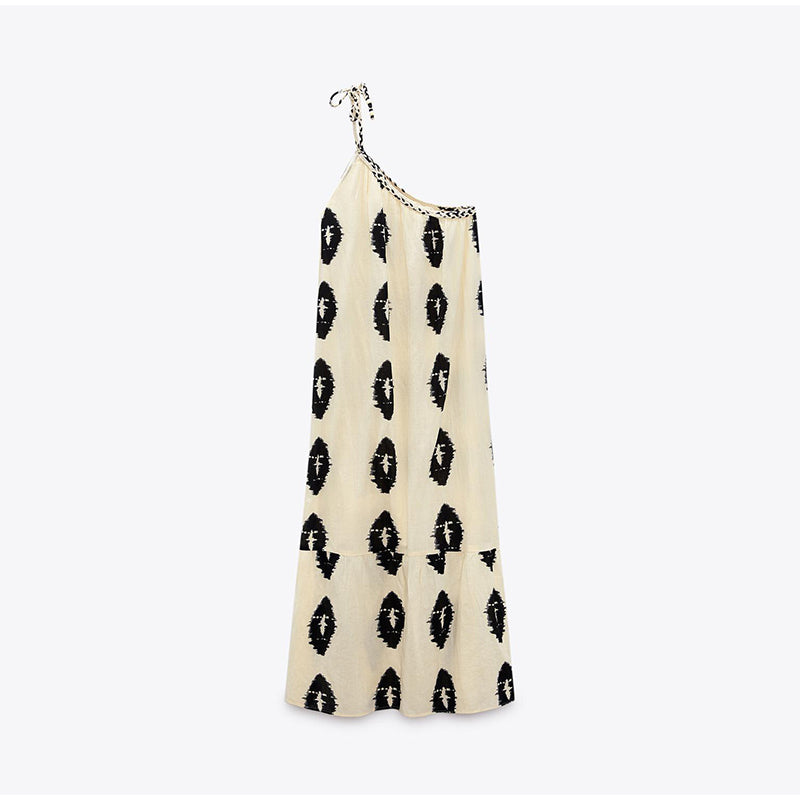 Vestido Fiorella Longo Nula Manga