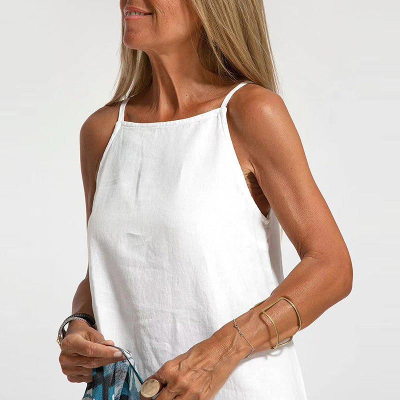 Vestido Ana Longo de Alcinha Fina