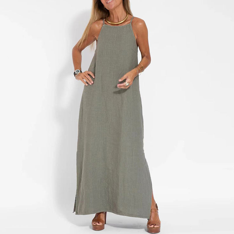 Vestido Ana Longo de Alcinha Fina