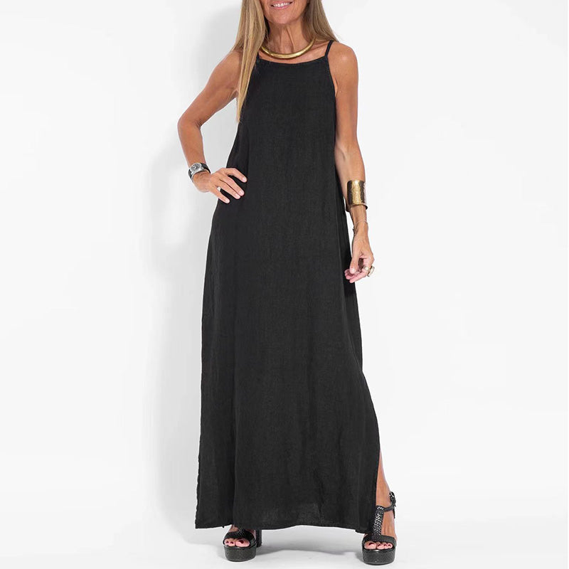 Vestido Ana Longo de Alcinha Fina