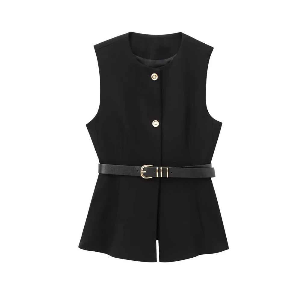 Colete Amélie Elegância Minimalista
