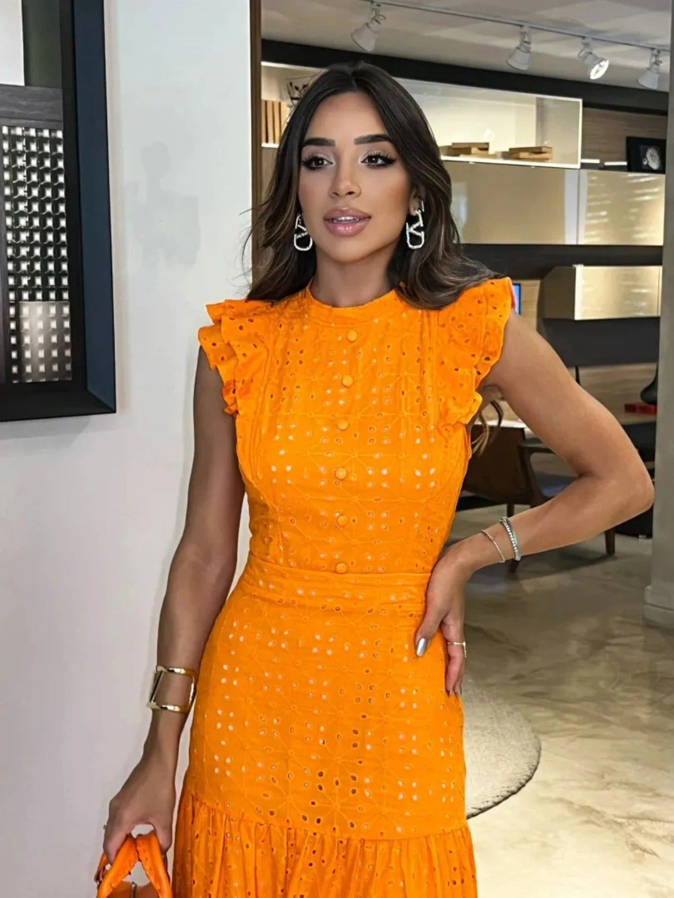 Vestido Amélia Elegante e Romântico
