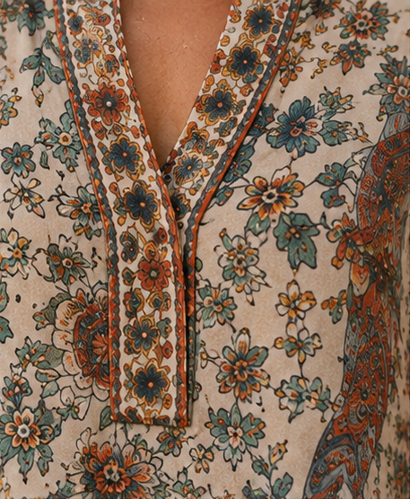 Bata Renata Floral Vintage