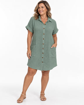 Vestido Chemise Emanuelle Elegante e Atemporal