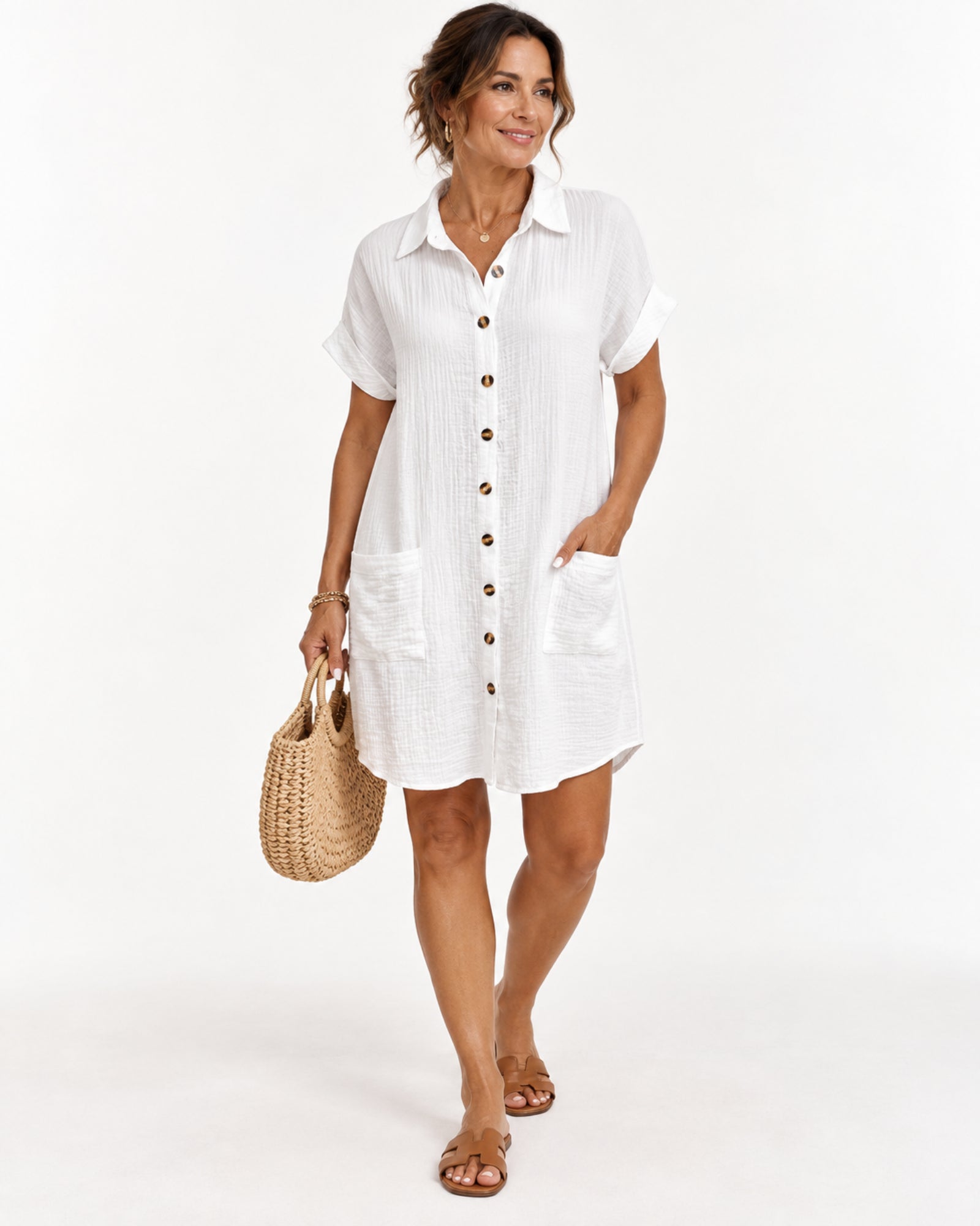 Vestido Chemise Emanuelle Elegante e Atemporal