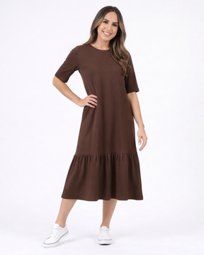 Vestido Julia Midi Elegância e Conforto