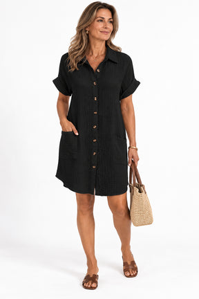 Vestido Chemise Emanuelle Elegante e Atemporal