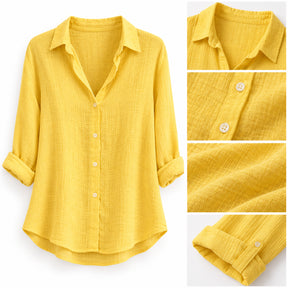 Camisa Leda Manga Longa Elegante e Casual