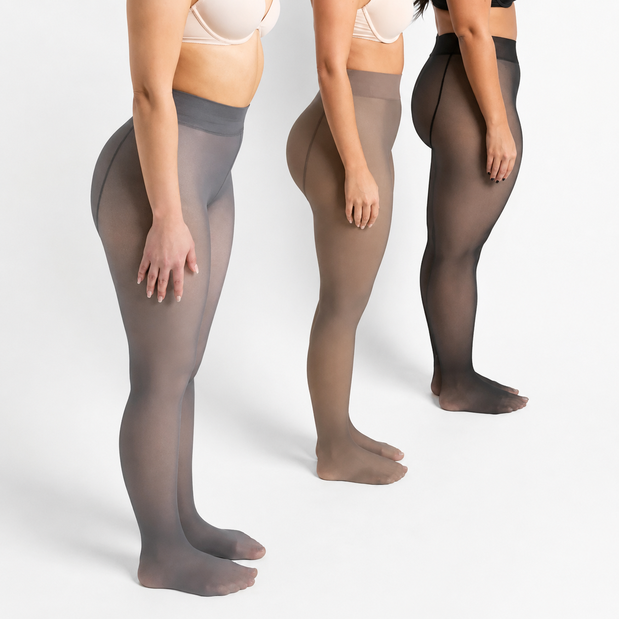 Meia-Calça Veluté Aparência de Meia Fina com Interior Aconchegante
