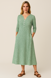Vestido Ana Maria Decote V Manga Longa Oferta Imperdível