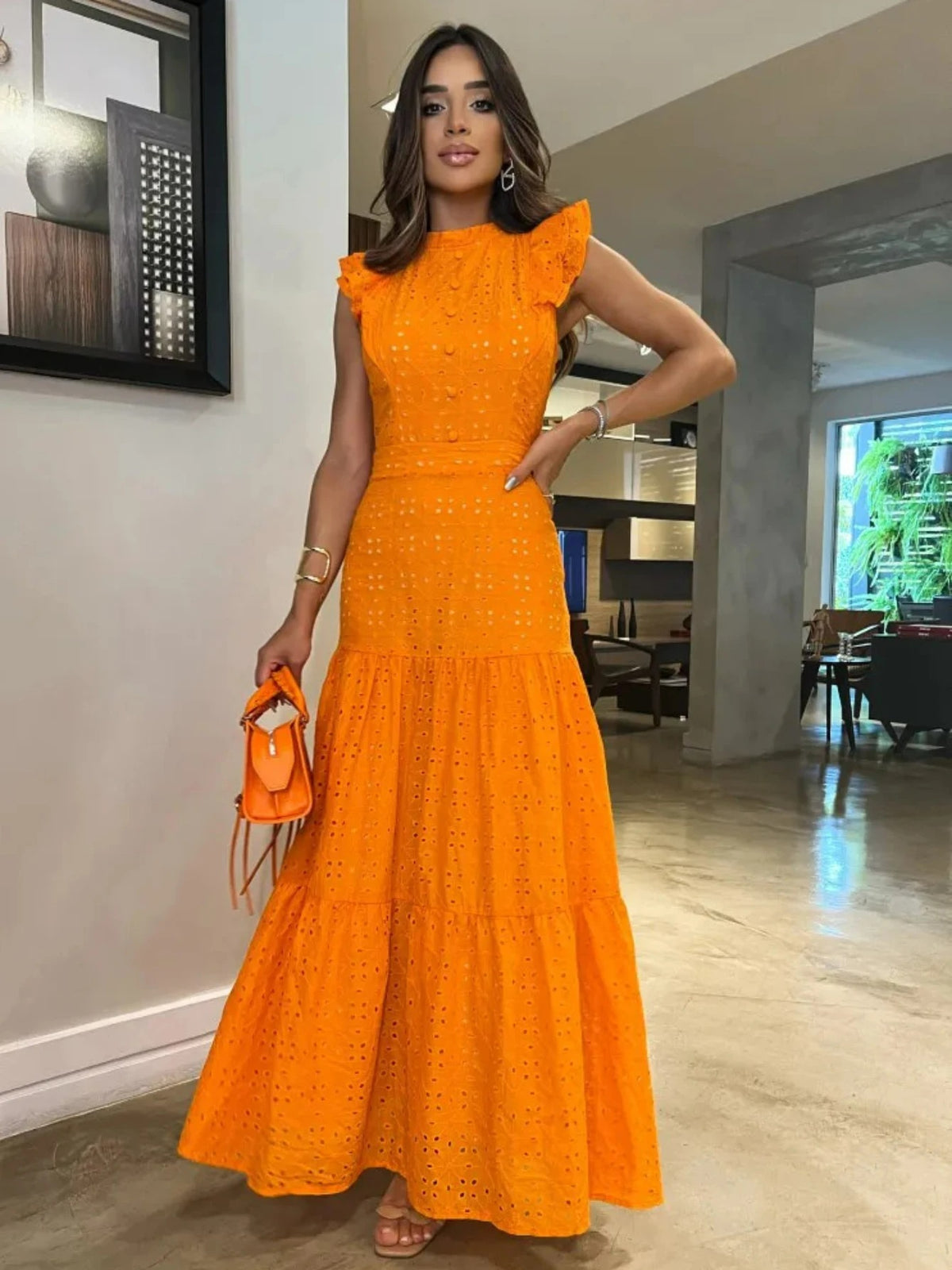 Vestido Amélia Elegante e Romântico