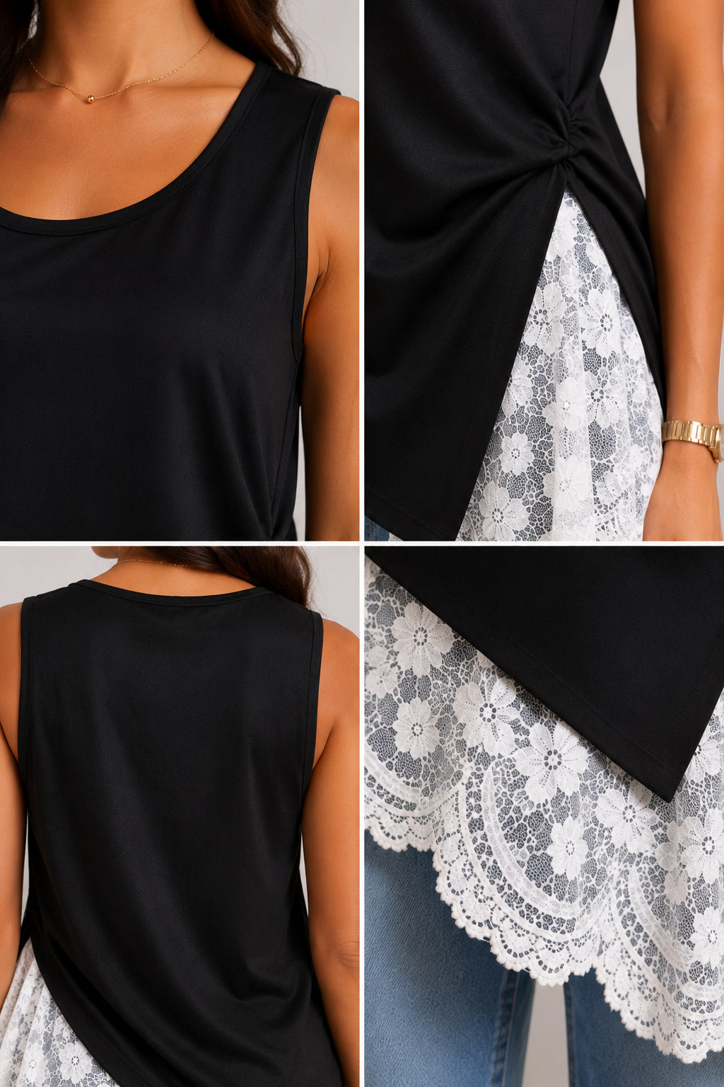 Blusa Adele com Renda Moderna e Delicada