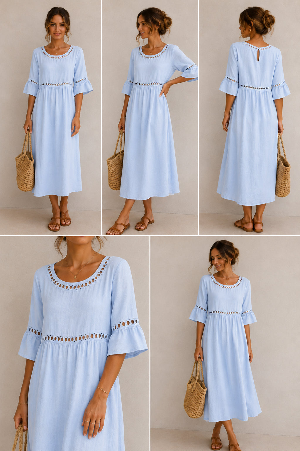 Vestido Eloise Leveza e Elegância.